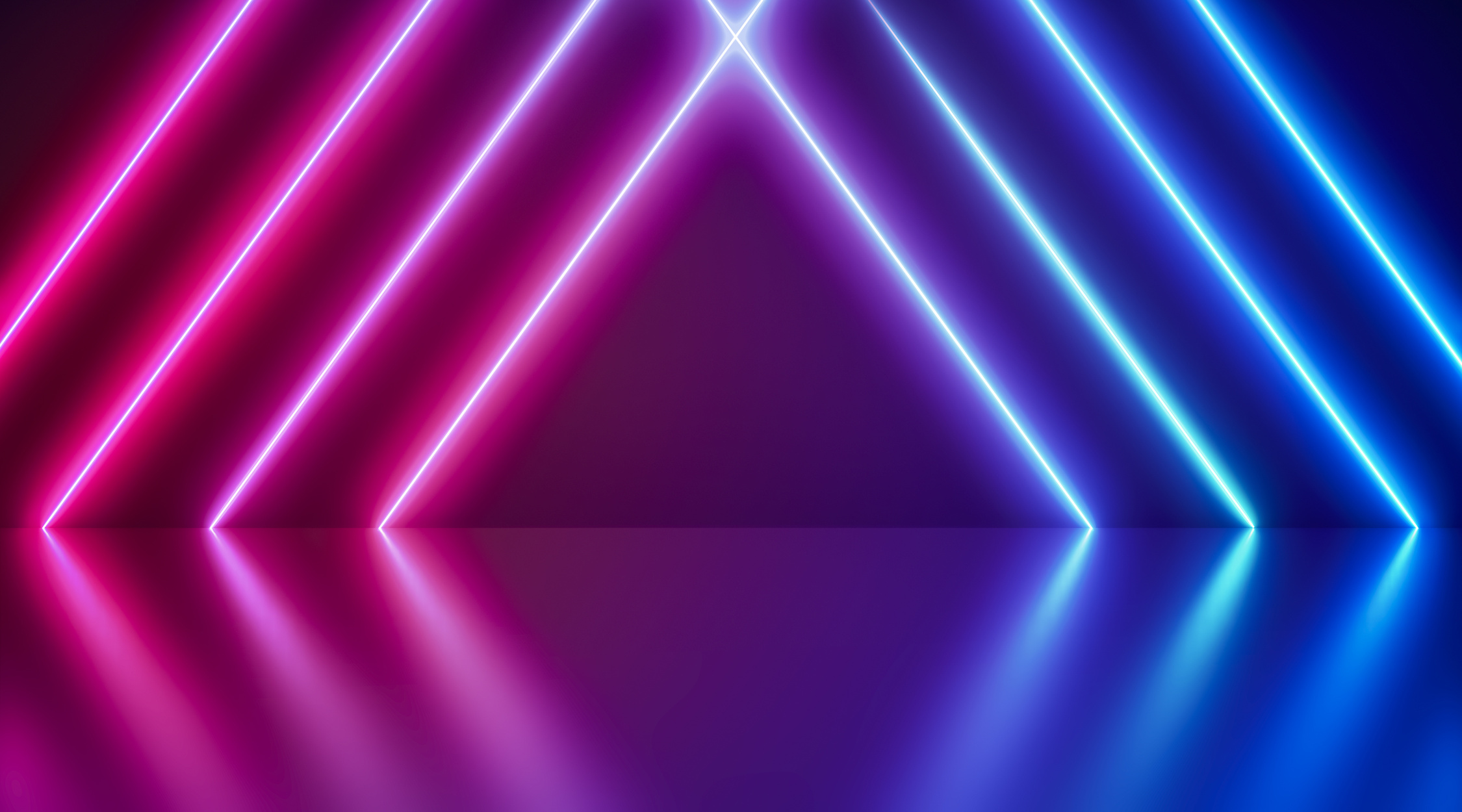 Neon Background Abstract Blue And Pink with Light Shapes